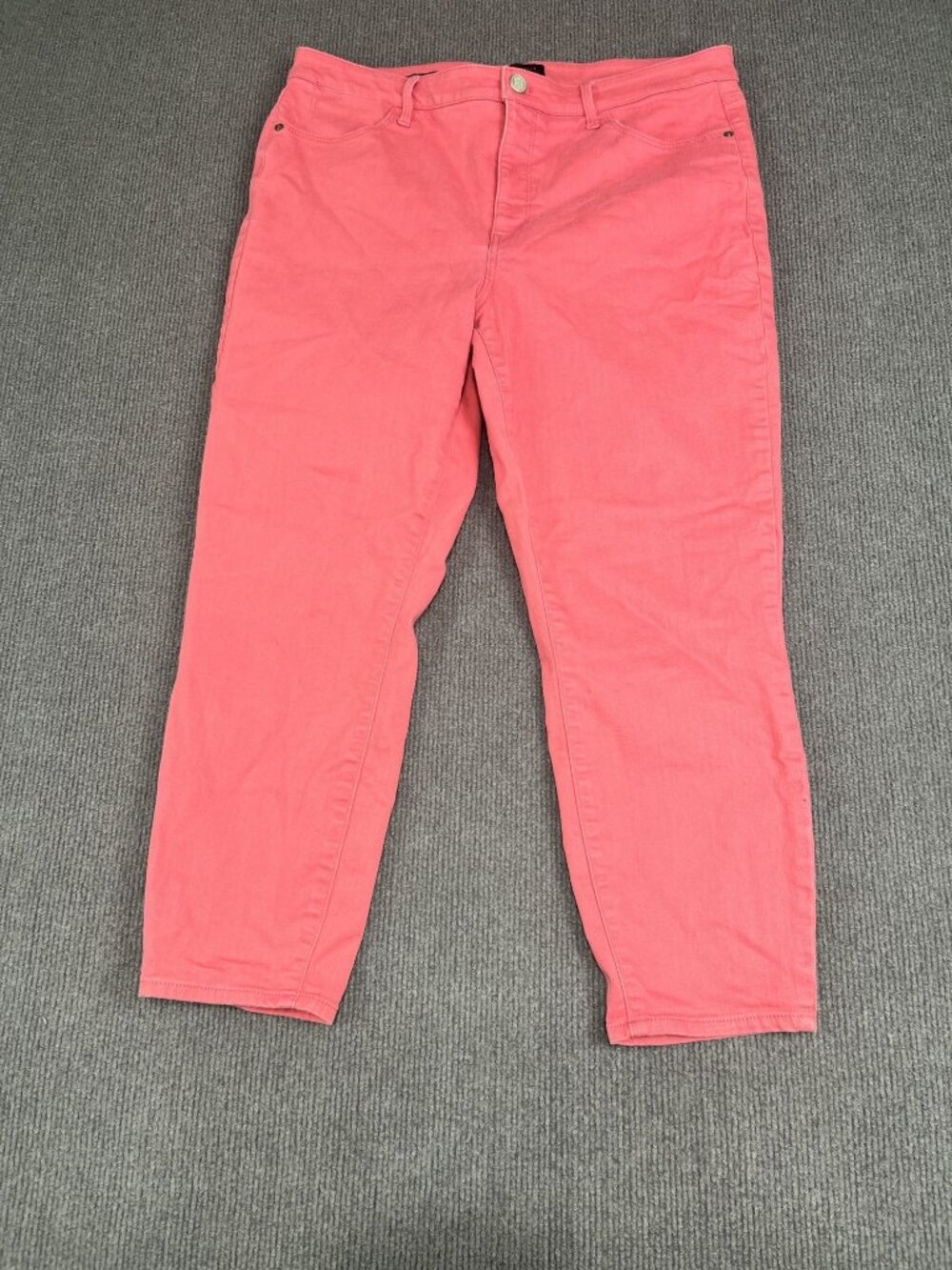 Talbots Womens Pink Jegging Crop Pants Size 14